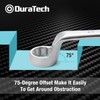 DURATECH Offset Box Wrench Set, Metric, 9-Piece, 6-23mm, 75-Degree, CR-V