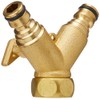 Spear & Jackson BWF14 3/4" 2 Way Brass Tap Connector,