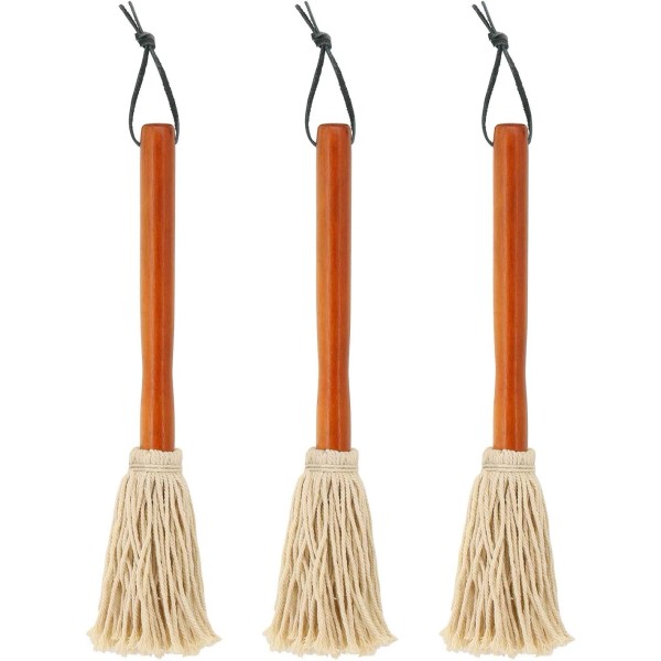 TOPULORS BBQ Sauce Basting Mops & Brushes for Roasting or