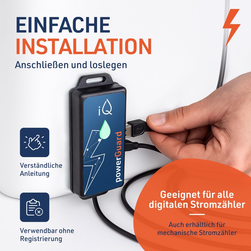 iQ powerGuard Smart Electricity Meter with Interface, iQ Cloud, App,