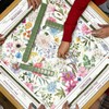 Moukeren Mahjong Tablecloth Chinoiserie Mahjong Mats Floral Card Table Cloth
