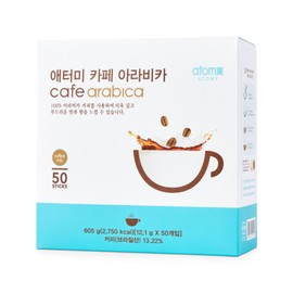 Atomy Arabica Instant Coffee, Korean 3-in-1 Mix, 50 Sticks