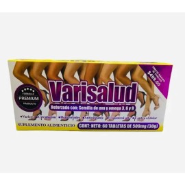 Varisalud Y Aguaje Peruano Con 60 Tabs De 500 Mg