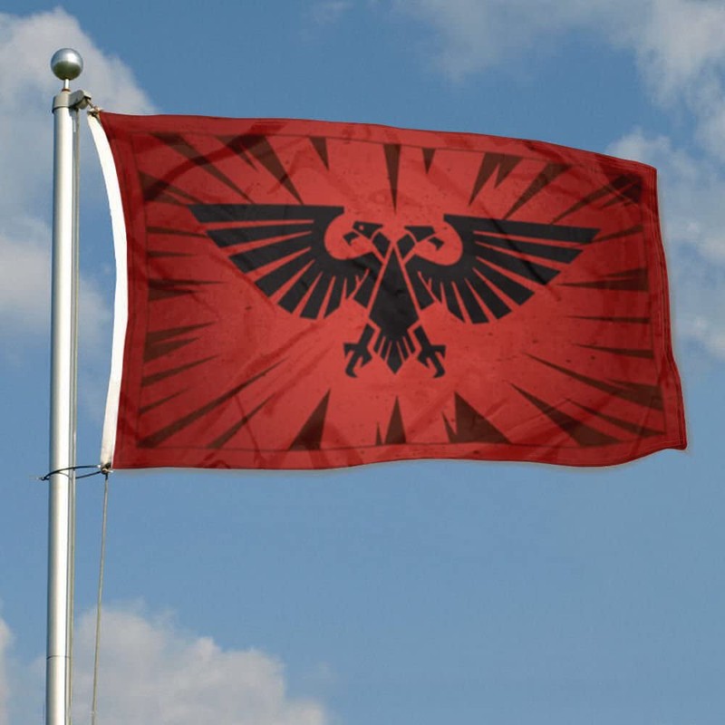 Yanbooch Imperium of Man flag banner Dorm frat Man cave
