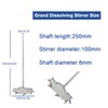 ONiLAB 18204528 316L Stainless Steel Grand Dissolving Stirrer,100mm Stirrer Diameter,