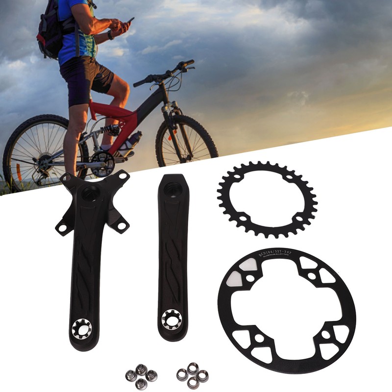 Bicycle Crankset Aluminium Alloy High Strength Lightweight Bicycle Crank Chainring