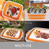 Tiawudi Large Collapsible BBQ Prep Tub with Lid(4.22 Gal/16L), Foldable