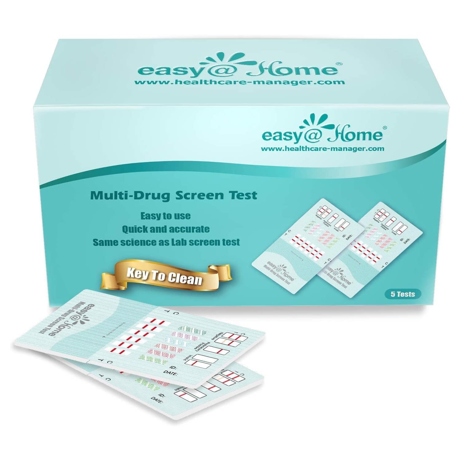 Easy home 5 x multi drug test for 6 drug types tests marijuana thc