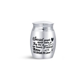 LSxAB Adult Small Memorial Cremation Urn for Human Pet Ashes Share Keepsake Urns They Live in Our Hearts Forever