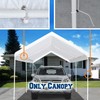 Rutile 12'x20' Carport Replacement Top Canopy Cover for Car Garage