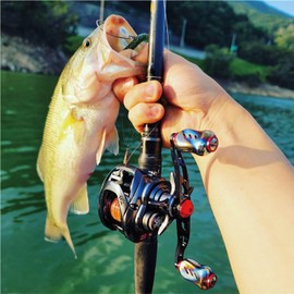 Gomexus 3.5 inches (90 mm) Reel Handle, Daiwa Baitreel Compatible (Tatula, Zillion, Tsukinobijin), Shimano Compatible (Antares, Methanium, Scorpion DC), Compatible with Power Games, Salt Resistant