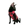 Kotomoda Cat sweater Plaid Red (S)