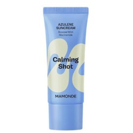 Mamonde Calming Shot Azulene Sun Cream 35ml (SPF50+) Eye irritation, white, dry skin, women and men Olive Young / 마몽드 카밍 샷 아줄렌 선크림 35ml(SPF50+) 눈시림 백탁 건성 여자남자 올리브영