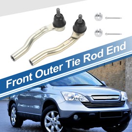 X AUTOHAUX 2pcs Front Outer Tie Rod Ends Kit Suspension Steering Tie Rod End for Honda CR-V 2017-2019 Drag Link No.53560TLAA51/53540TLAA51