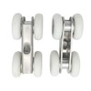 COMOK Zinc Alloy 4-Wheel Metal Hanging Sliding Wardrobe Closet Door