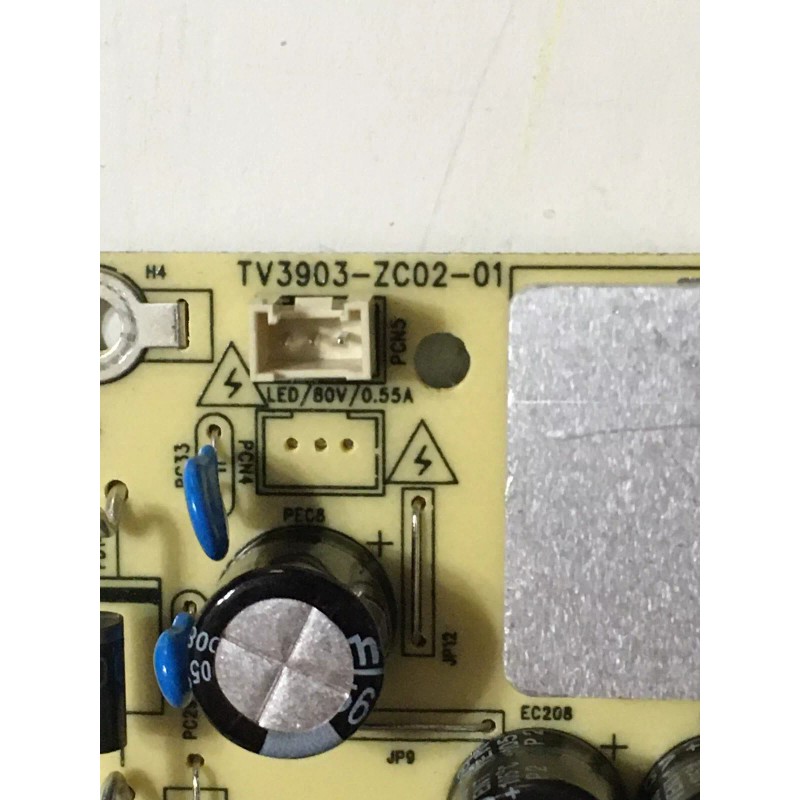 ONN 100012584 POWER SUPPLY BOARD TV3903-ZC02-01