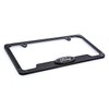 Black Carbon Fiber Vinyl Inlay License Frame with Black &