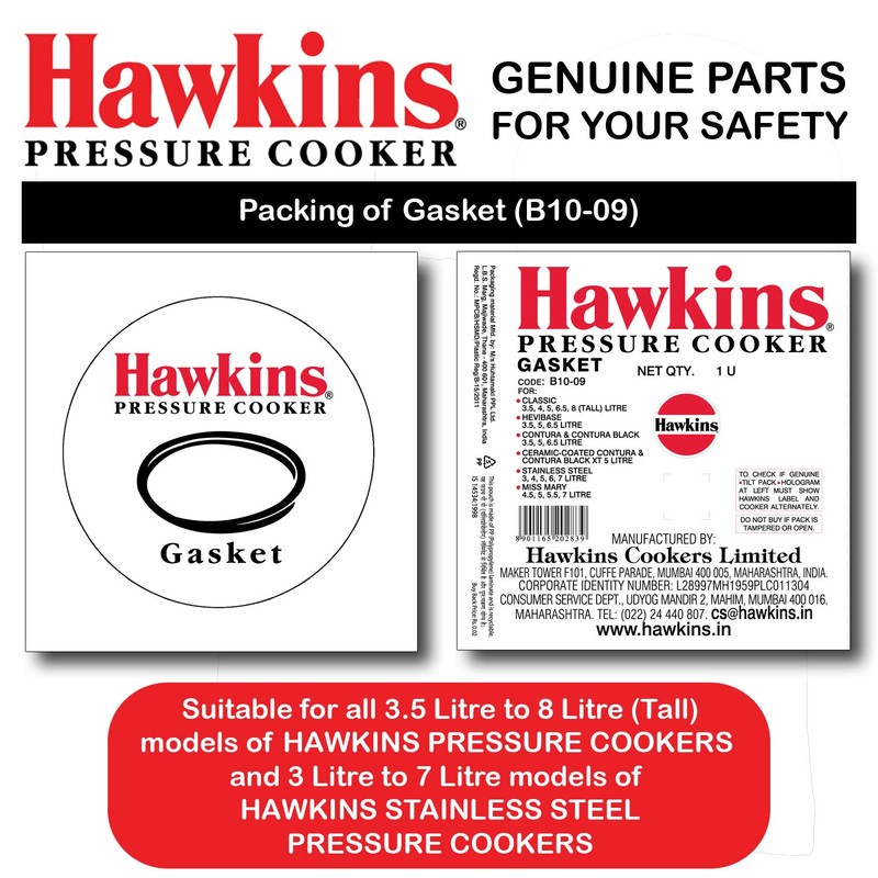 Hawkins Gasket For 3.5 Liter To 8 Litre Except Wide