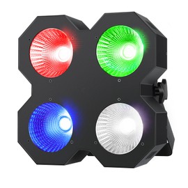 ENDYSHOW LED Stage Blinder Lights,200W RGBW COB Stage Par Lights, DMX/Master-Slave Stage Par Can Light Uplighting, Blinder & Strobe Stage Lighting for Church Wedding Concert Theater Show