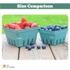Kitchens Green Molded Pulp Fiber Berry/Produce Vented 1 Pint Basket