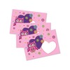 JuNa-Experten A5 Letter Paper Set with Envelopes Owl for Girls
