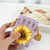 Energather Change Purse, Crocheted Cotton Coin Pouch Coin Purse for