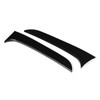 2pcs Rear Window Side Spoiler Canard Wing Glossy Black Replacement