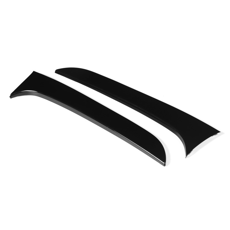 2pcs Rear Window Side Spoiler Canard Wing Glossy Black Replacement