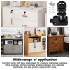 Faankiton 4 Sets Security Drawer Locks, Security Cam Lock 22mm,
