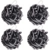 BTYMS 4 Pieces Shower Loofahs Bath Scrunchies 75g/pcs Large Bath