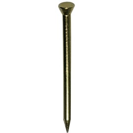 DAIDOHANT 10183132 Brass Nail [Panel Head/Straight] Nominal Diameter 0.07 x Length 1.0 inches (25 mm) (Approx. 40 Pieces)