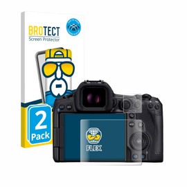 BROTECT Pack of 2 Full Cover Screen Protectors for Canon EOS R5 Mark II [3D Curved, Anti-Fingerprint, Crystal Clear]