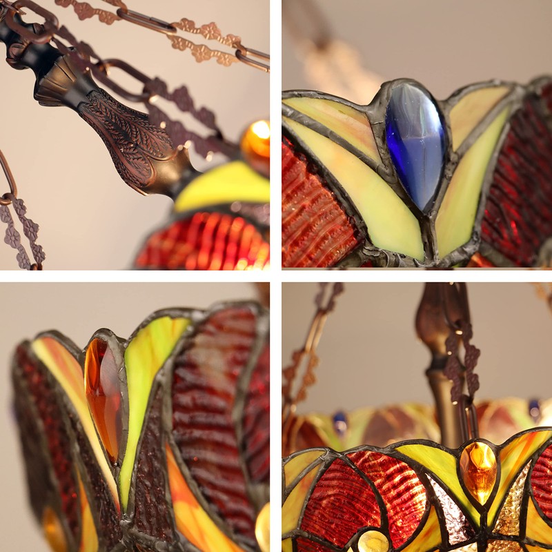 Chloe Lighting Adia Victorian-Style Dark Bronze 2 Light Inverted Ceiling