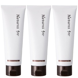 Mud Pack Nature's Four Clear & Charge Clay Organic Pack, Pores, Blackheads, Rinse Off, Clay Mask, Additive-Free, Made in Japan, Neo Natural, 3.5 oz (100 g), 3 Pieces