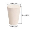 uxcell White Tapered Shaped Solid Rubber Stopper for Lab Tube