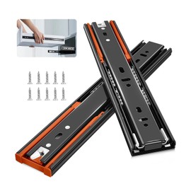 12 inch Drawer Slides Soft Close 10 Pair (20 Pcs), Full Extension Soft Close Drawer Slide 12 inch Heavy Duty 100 lbs for Kitchen Drawer Replacement，Side Mount Drawer Slide Ball bearin