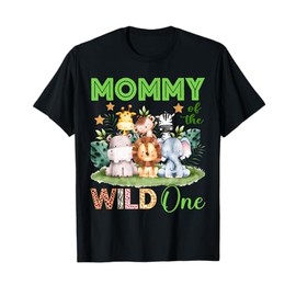 Mommy Of The Wild One 1st Birthday Safari Family Matching T-Shirt