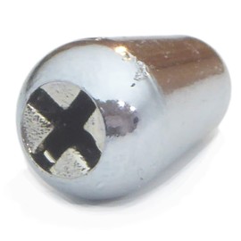 Silver/Chrome Guitar pickup switch tip knob