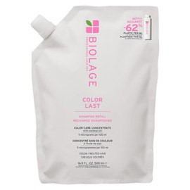 Biolage Color Last Shampoo Refill - For Color-Treated Hair, Nourishes, Strengthens, Hydrates and Adds Shine, Soybean Oil & Stearic Acid, Paraben & Mineral Oil-Free, Vegan, 16.9 Fl Oz