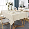 SASTYBALE Jacquard Tablecloth Rectangle 52 x 70 Inch Beige, Spill