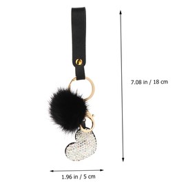 ULTECHNOVO 2pcs Rhinestone Keyring Bag Charm for Women Lightweight Key for Car Keys and Accessories