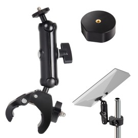 UBeesize Starlink Mini Mount, Adjustable Clamp Mount Accessories, Starlink Mini Roof Rack RV Ladder Pole Mounting Kits, Compatible with Original Pipe Adapter (Old Version)