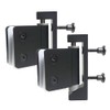 20mm U Bracket Style Black Toilet Cubicle Door Pivot Hinges
