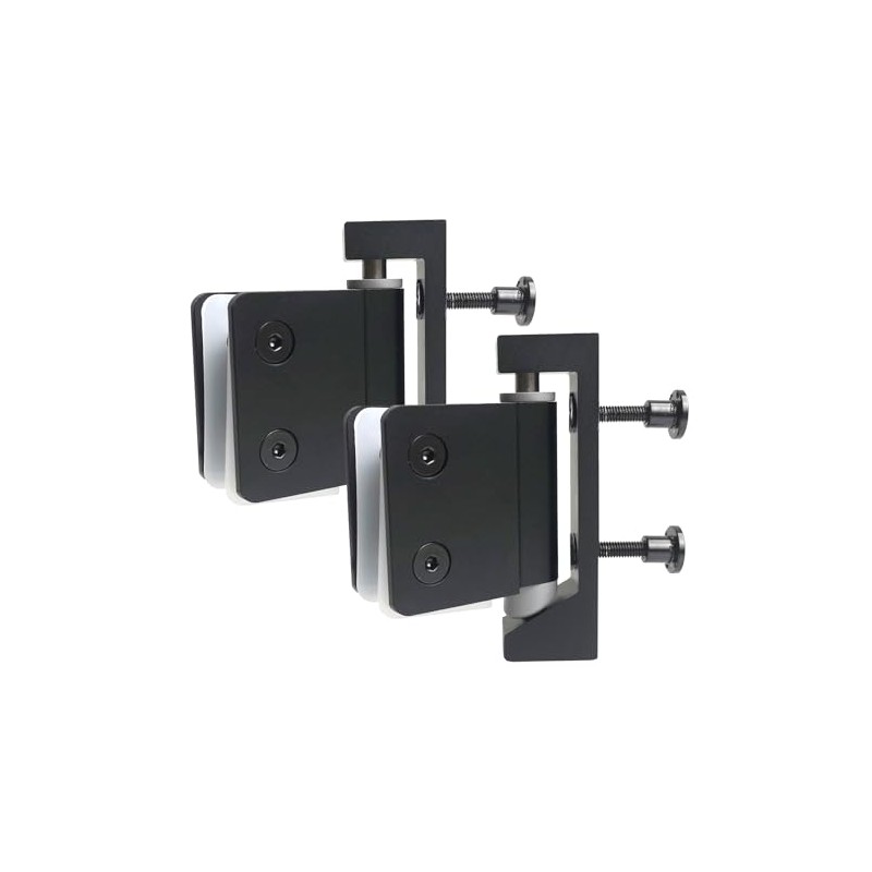 20mm U Bracket Style Black Toilet Cubicle Door Pivot Hinges