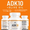 ALPHA RISE ADK 10 Vitamin Supplement + Olive Oil for