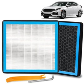 CF11182 Cabin Air Filter Compatible with Honda & Acura 2009-2024, Accord, Civic, CR-V, HR-V, Odyssey, Fit, MDX, RDX, TLX...Replaces #80291T5RA01/80291TF0405 Car Passenger AC Filters with Active Carbon
