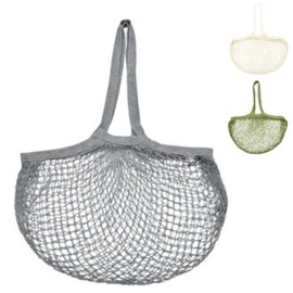 Esschert Design USA TP337S Blue/Green/Tan Mesh Shoulder Tote Shopping Bag Beach Bag, Blue/Green/Light Brown