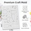 Cups Design Resin Molds Silicone Cocktail Glass Reusable Lemon