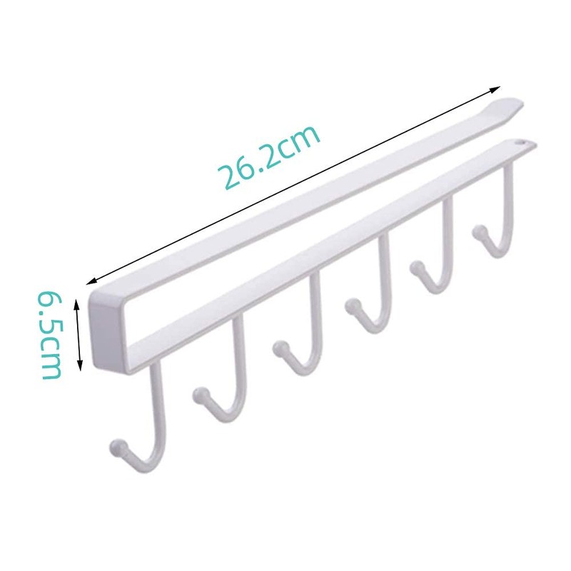 THETAG Cup Holder, Cupboard Insert Under Cabinet Hanging Rack Cupboard