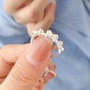 Harry and Henry 3Pcs Bow Rings for Women Silver Ribbon